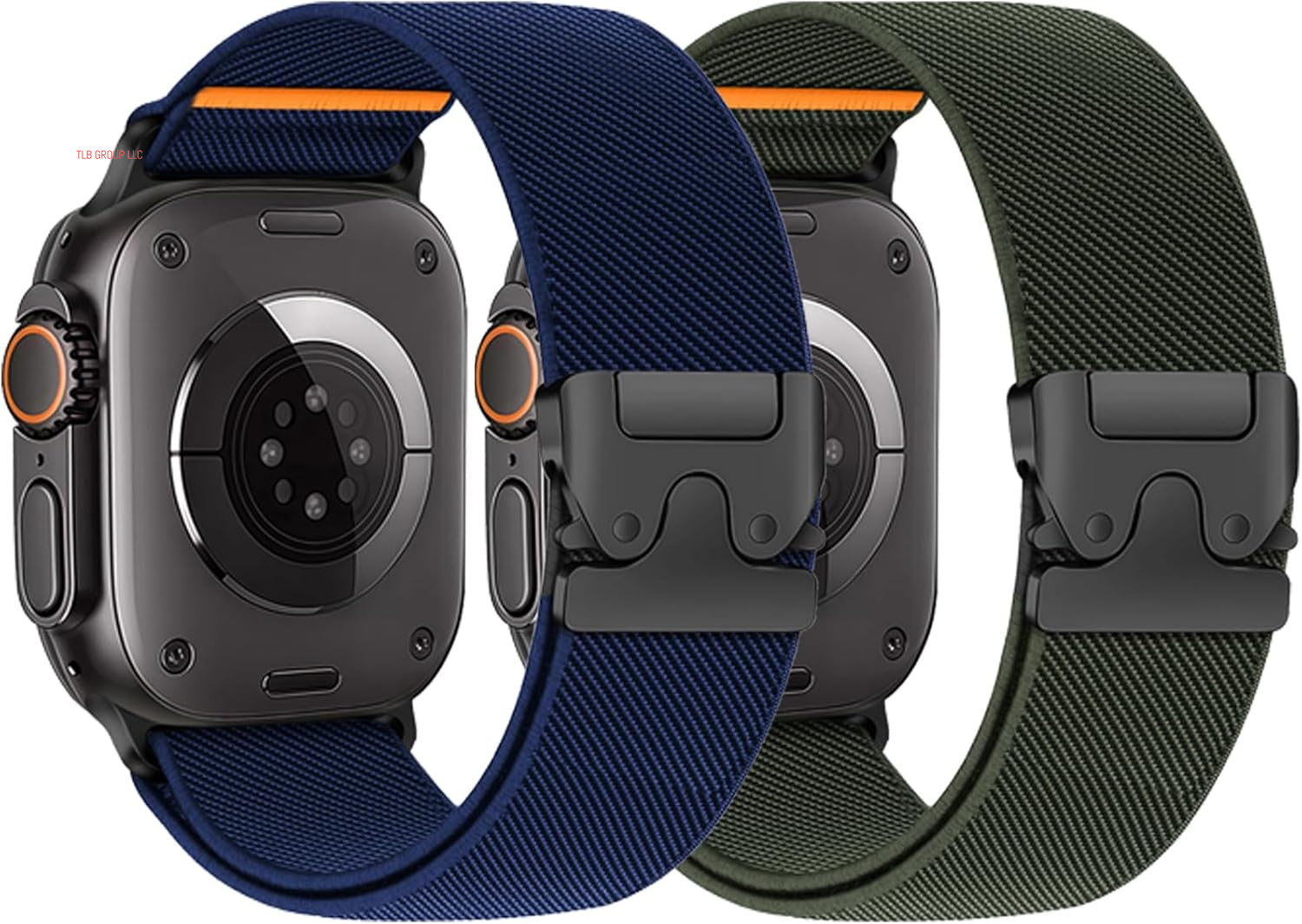 Stretchy Bands for Apple Watch Ultra/2 Band 49Mm 46Mm 45Mm 44Mm 42Mm 41Mm 40Mm 38Mm Men Women,Wide Nylon Elastic Braided Strap & Fabric Cloth Wristband Correa for Iwatch Series 10 9 8 7 6 5 4 3 SE 2Nd