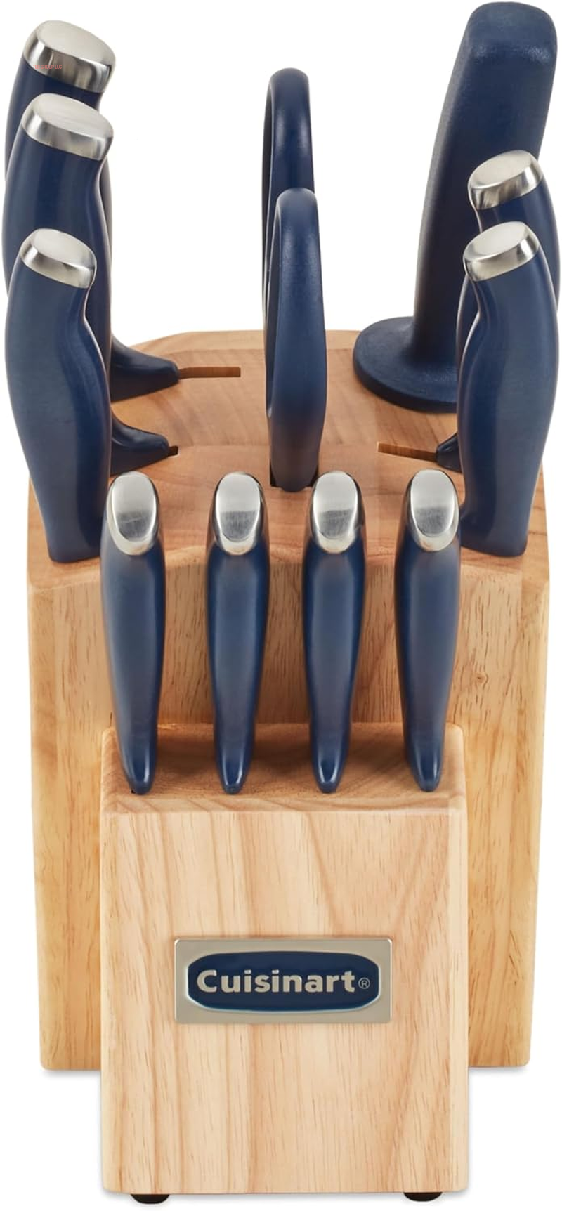 Block Knife Set, 12Pc Cutlery Knife Set with Steel Blades for Precise Cutting, Lightweight, Stainless Steel, Durable & Dishwasher Safe, C77SSW-12P