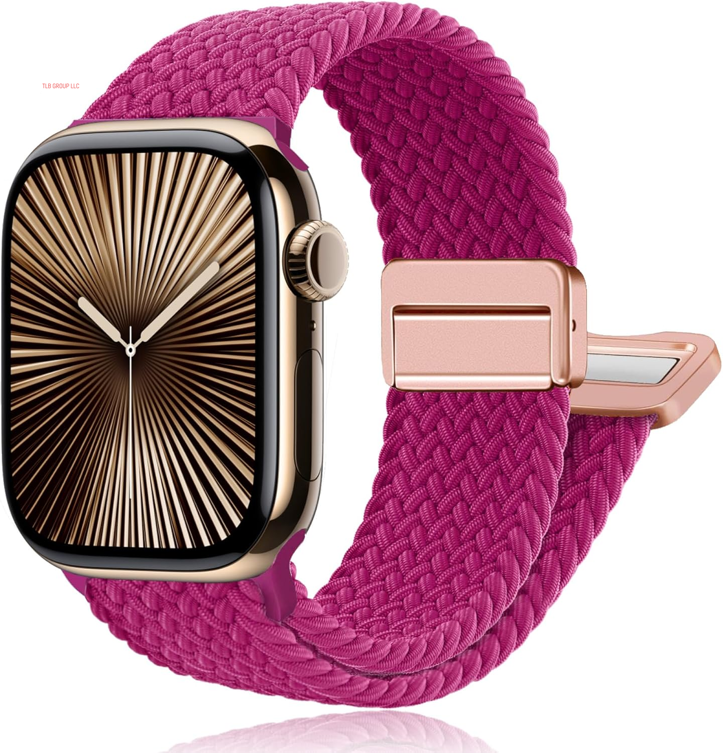 Magnetic Braided Stretchy Loop - Compatible with Apple Watch Band 42Mm 46Mm 40Mm 41Mm 44Mm 45Mm 38Mm Ultra/2 49Mm Women Men,Elastic Woven Fabric Nylon Strap for Iwatch Ultra Series 10 9 8 7 6 5 4 3 SE