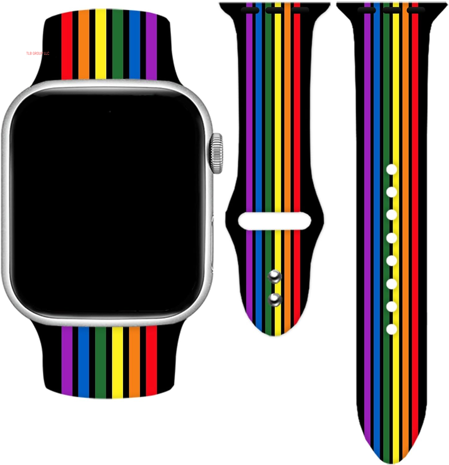 Holidays Watch Band Compatible with Apple Watch 38Mm 40Mm 41Mm 42Mm 44Mm 45Mm 49Mm for Women Men,Soft Silicone Replacement Sport Accessories Strap Replacement Wristband for Iwatch Series Ultra 9 8 7 6 5 4 3 2 1 SE
