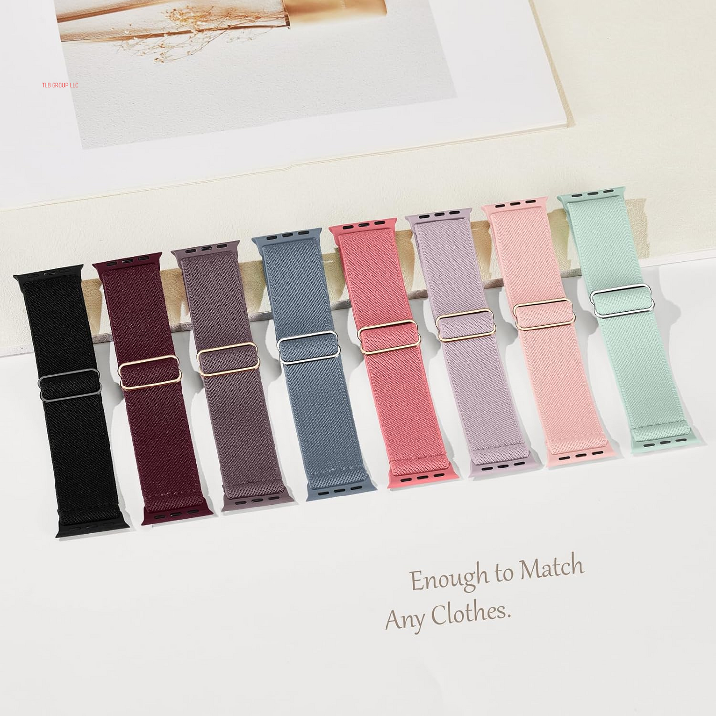 14 Pack Braided Stretchy Solo Loop Compatible with Apple Watch Band 38Mm 40Mm 41Mm 42Mm 44Mm 45Mm 46Mm 49Mm Women Men