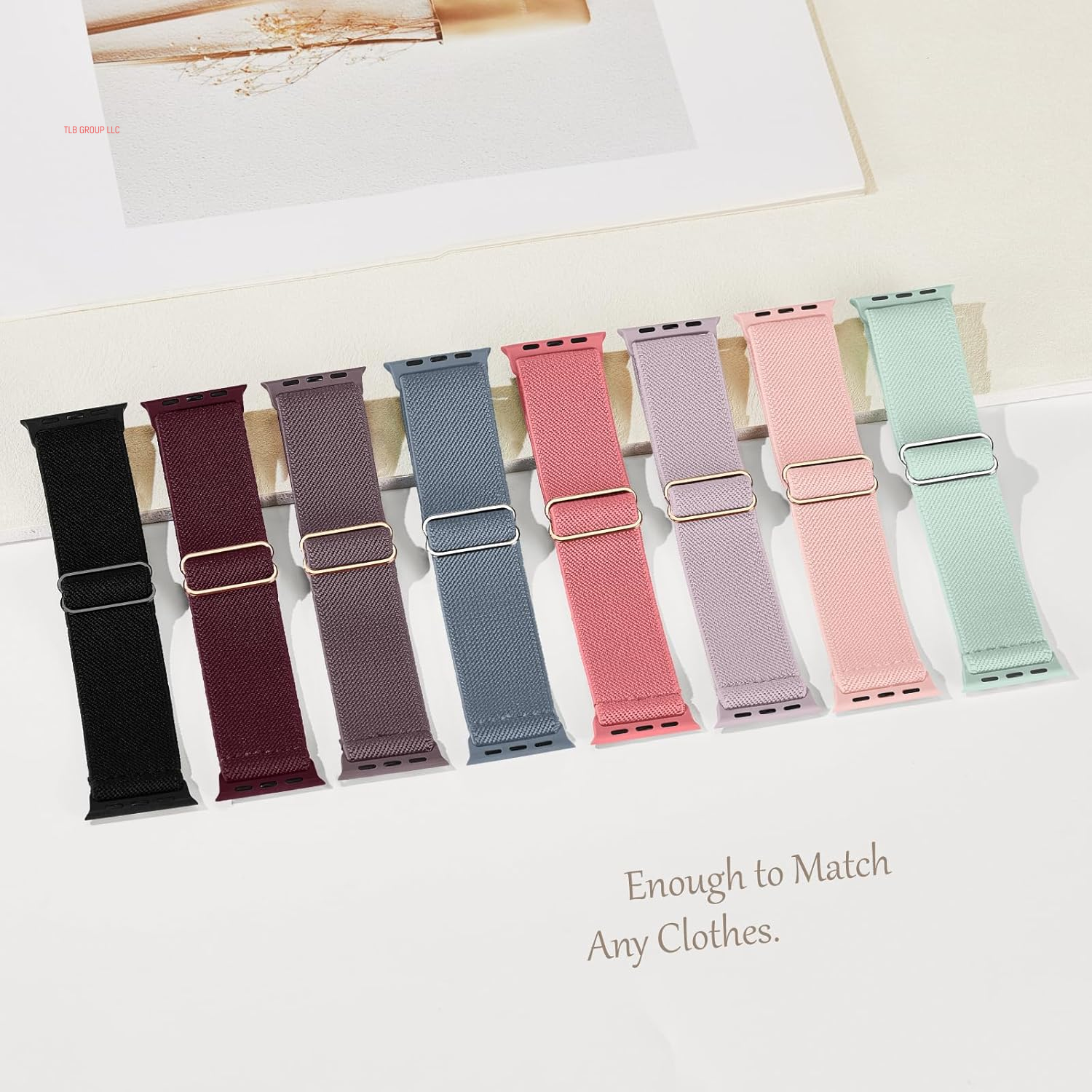 14 Pack Braided Stretchy Solo Loop Compatible with Apple Watch Band 38Mm 40Mm 41Mm 42Mm 44Mm 45Mm 46Mm 49Mm Women Men