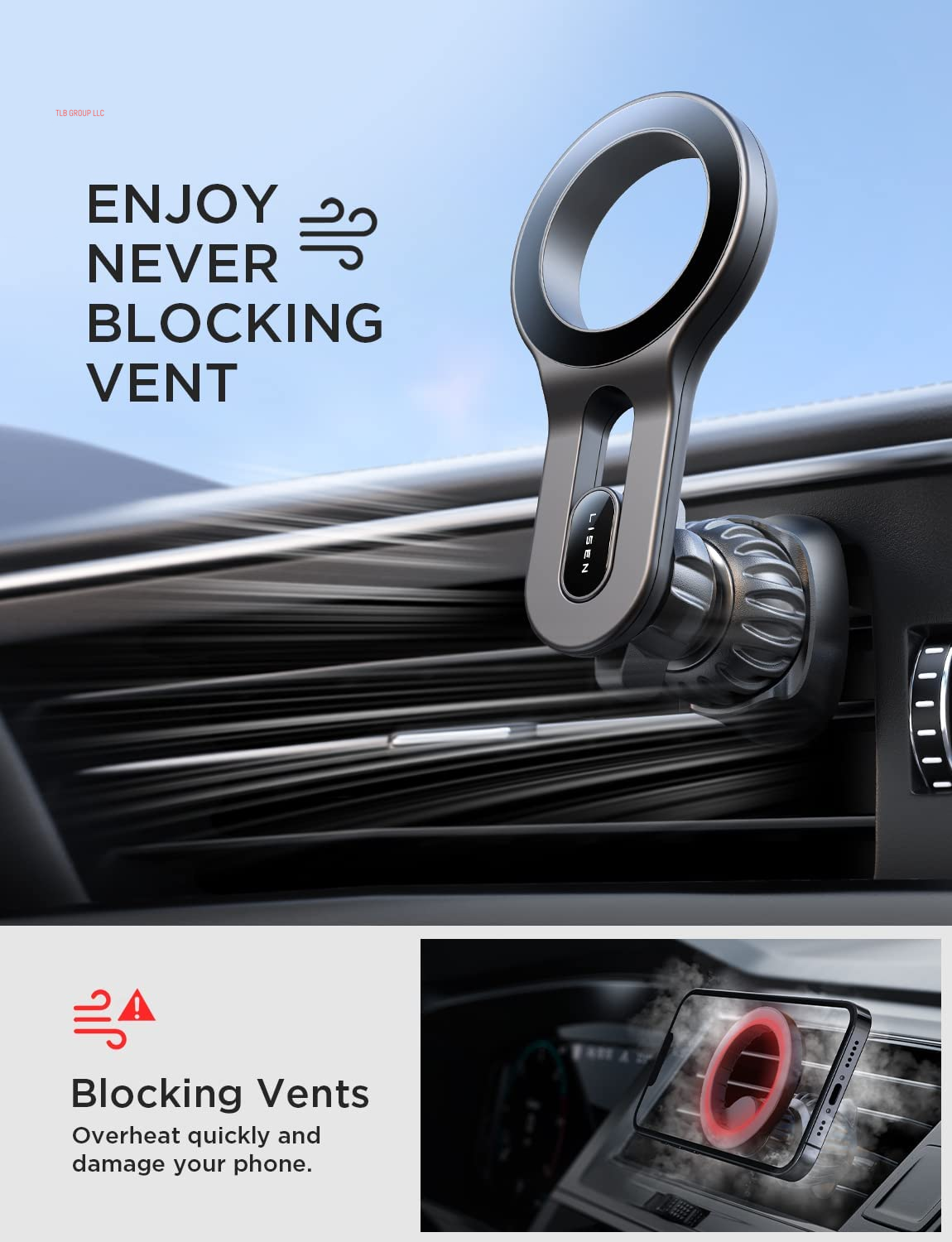 for Iphone 16 Magsafe Car Mount, [Quick Install] Magnetic Car Phone Holder Vent, Car Truck Accessories Gifts for Men Women Him Her, Fit for Iphone 16E 16 Pro/Pro Max 15 14 13 12 Samsung Pixel