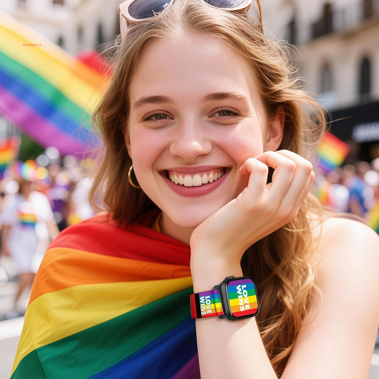Rainbow Stripes Stretchy Band for Apple Watch Bands 42Mm(S10) 41Mm 40Mm 38Mm for Women Men Iwatch Bands SE Series 10 9 8 7 6 5 4 3, Elastic Nylon Dressy Cute Solo Loop for Apple Watch Band-B