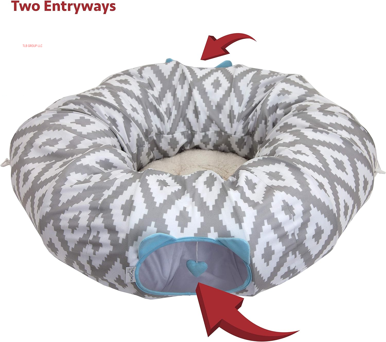 Large Cat Tunnel Bed, Cat Bed, Pop up Bed, Cat Toys, White