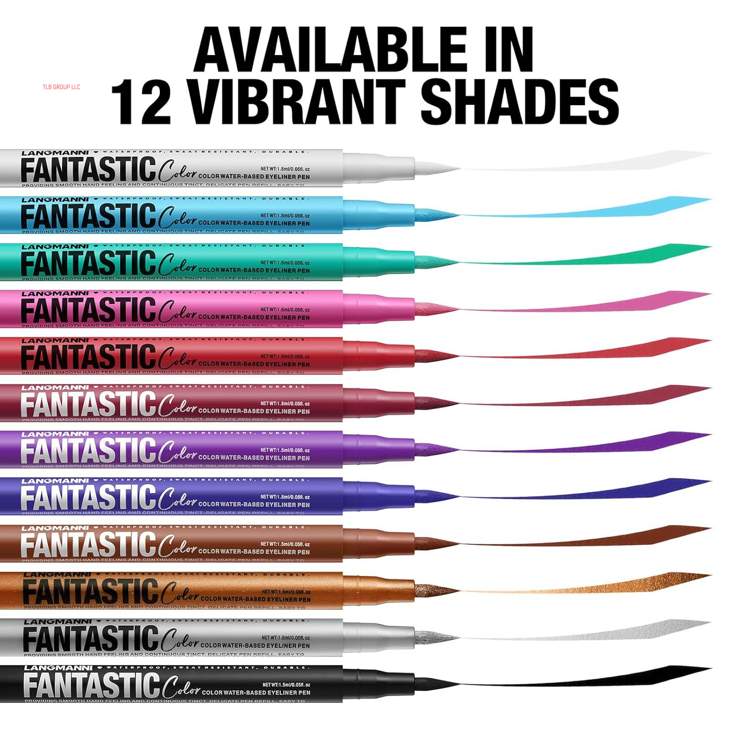 12 Colors Matte Liquid Eyeliner Set, Neon Colorful Pigmented with Long-Lasting, Smudgeproof & Waterproof Eye Liner Makeup for Bold & Stunning Looks - Gift for Girls