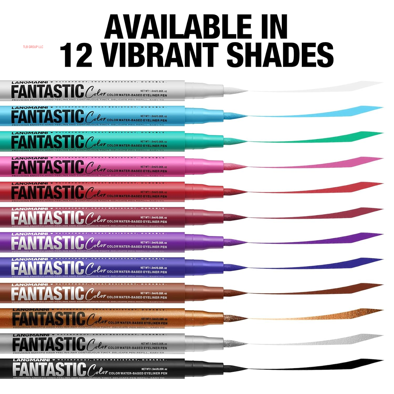 12 Colors Matte Liquid Eyeliner Set, Neon Colorful Pigmented with Long-Lasting, Smudgeproof & Waterproof Eye Liner Makeup for Bold & Stunning Looks - Gift for Girls