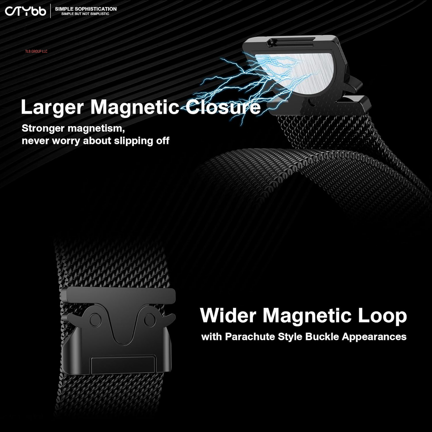 Milanese Mesh Loop Compatible with Apple Watch Band 40Mm 41Mm 38Mm 42Mm Series 10 9 8 7 SE 6 5 4 3 2 1 Men & Women, Stainless Steel Wider Metal Strap with Magnetic Clasp for Iwatch Bands
