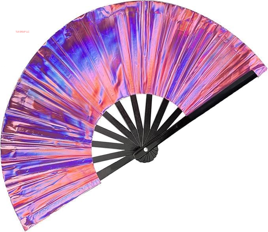 Clack Fans for Drag Queen Shows - 13" Foldable Large Hand Fans for Women with Loud Popping Clapping Sound - Perfect for Boots on the Ground Line Dancing Dance Rave EDM Festivals
