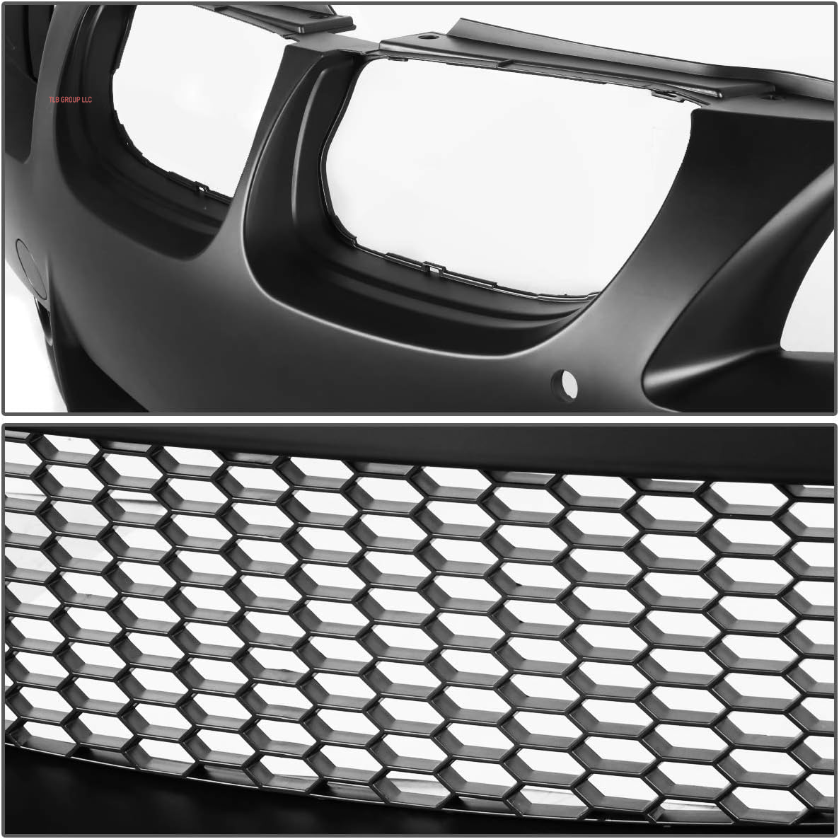 M3 Style Front Bumper with Fog Lights Compatible with 09-11 E90 4-Door, FBP-FL-005
