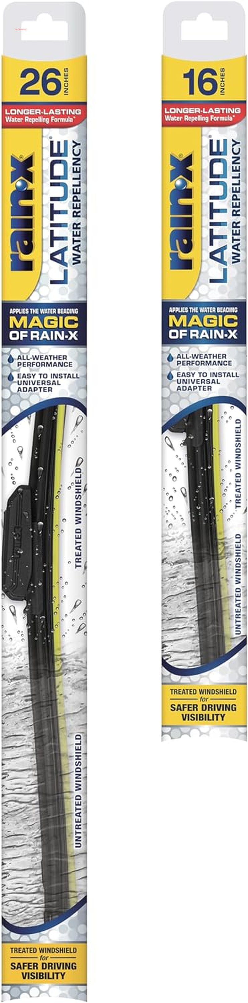 810165 Latitude 2-In-1 Water Repellent Wiper Blades, 22 Inch Windshield Wipers (Pack of 2), Automotive Replacement Windshield Wiper Blades with Patented  Water Repellency Formula
