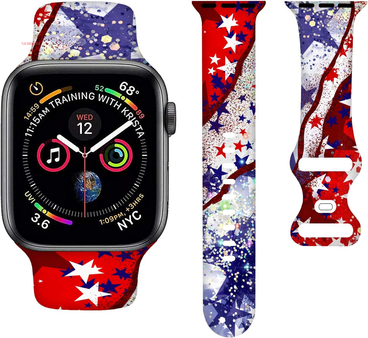 Sport Bands Compatible with Apple Watch Band 38MM 40MM 41MM 42MM 44MM 45MM 49MM, Silicone Strap Compatible with Iwatch Bands Ultra Series SE 9 8 7 6 5 4 3 2 1 for Women Men