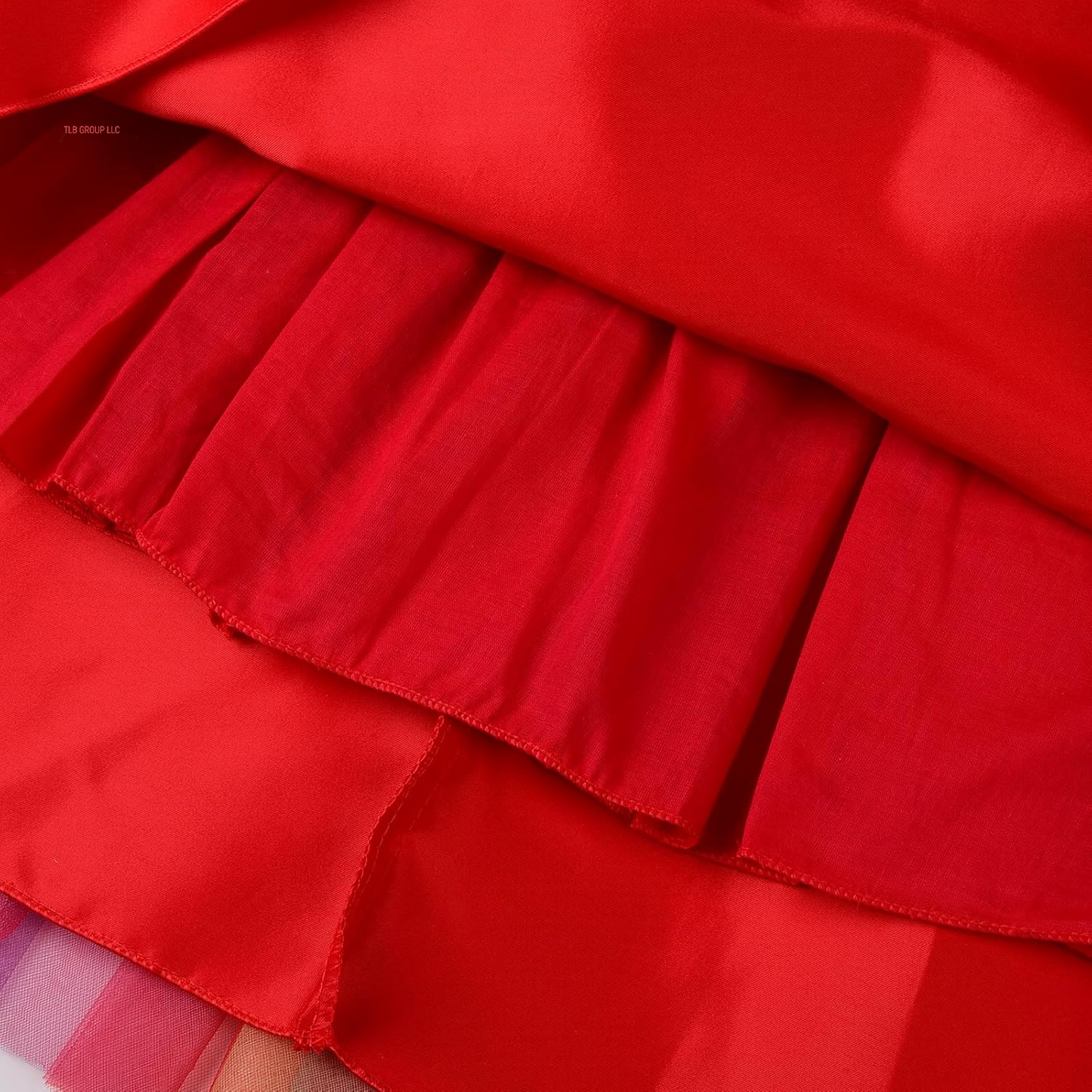 Little Girl'S Sequin Sleeveless Mesh Rainbow Dress for Wedding Party