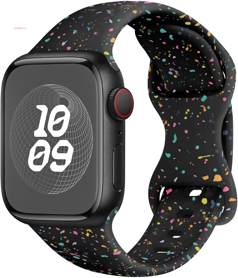 Sport Bands for Apple Watch Band 40Mm 41Mm 38Mm 44Mm 45Mm 46Mm 42Mm Iwatch Bands for Women Kids Men,Cute Recycled Plastic Silicone Strap for Apple Watch Series 10 9 8 7 6 5 4 3 SE 2Nd Ultra/2 49Mm