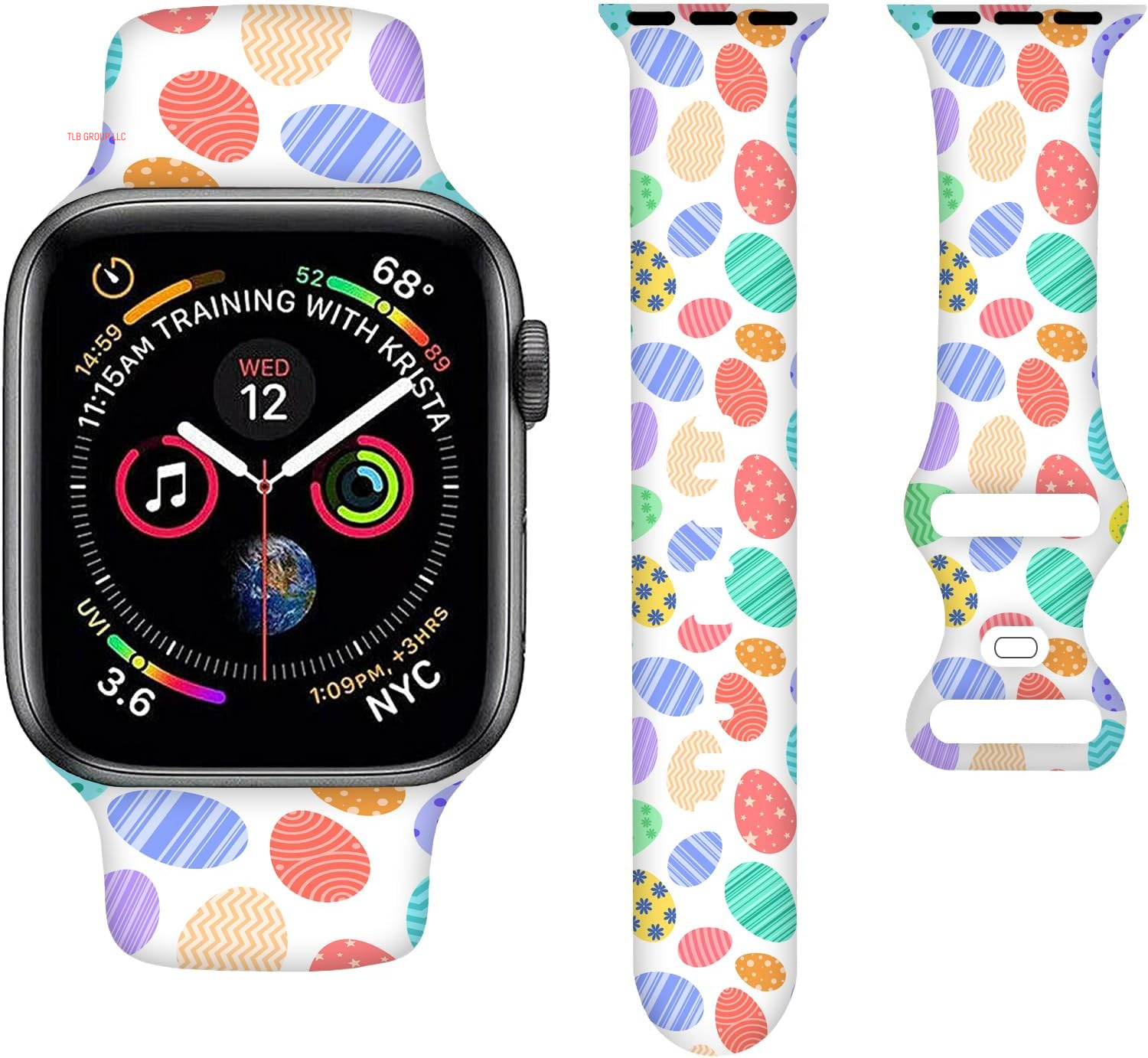 Cartoon Holiday Bands Compatible with Apple Watch Band 38MM 40MM 41MM 42MM 44MM 45MM 49MM, Silicone Strap Compatible with Iwatch Bands Ultra Series SE 9 8 7 6 5 4 3 2 1 for Women Men