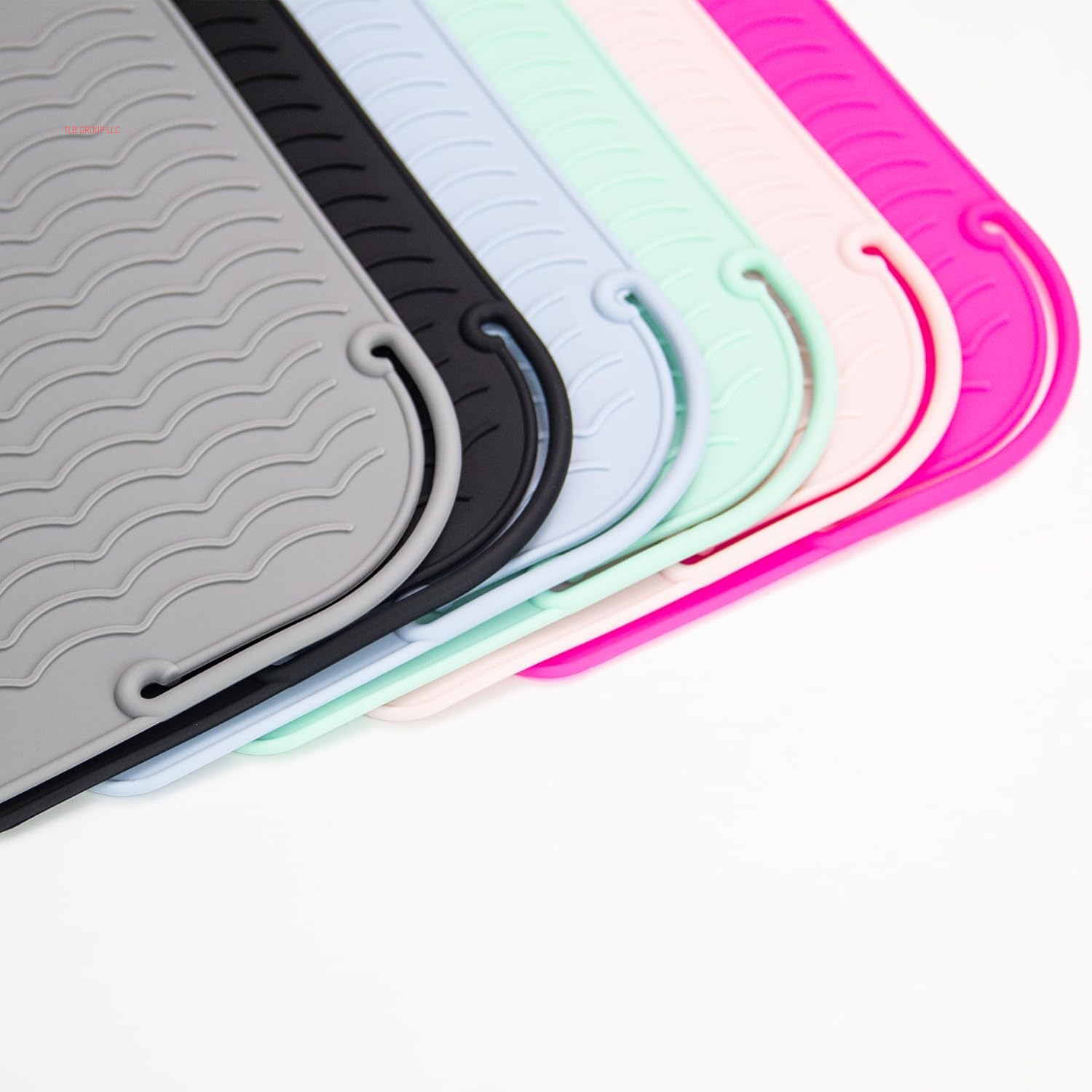 Flat Iron Silicone Mat and Travel Case for Hair Tools - Heat Resistant Mat, Straightener Pad, and Curling Iron Sleeve (9" X 6.5")