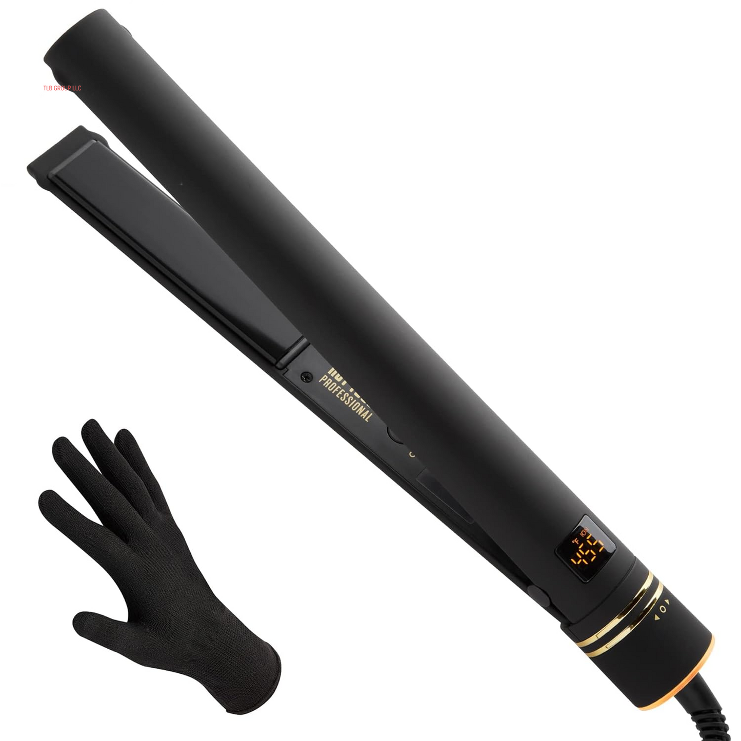 Pro Artist Black Gold Evolve Ionic Salon Hair Flat Iron | Long-Lasting Finish for Straightening Hair, (1-1/4 In), HT7123BG