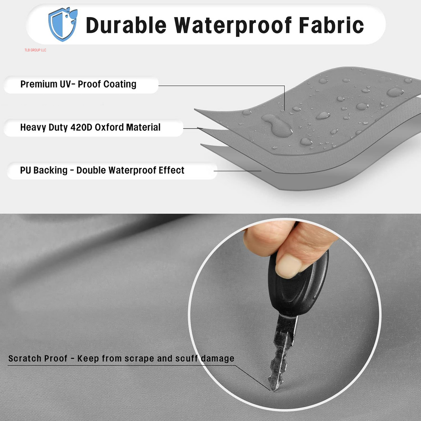 Outdoor Waterproof Tire Covers Set of 4 - Uv-Proof Trailer Wheel Cover Windproof Tire Protector for RV Jeep Trailers Camper Van Truck, Universal Tire Covering Fits Diameters 27"-29", Gray