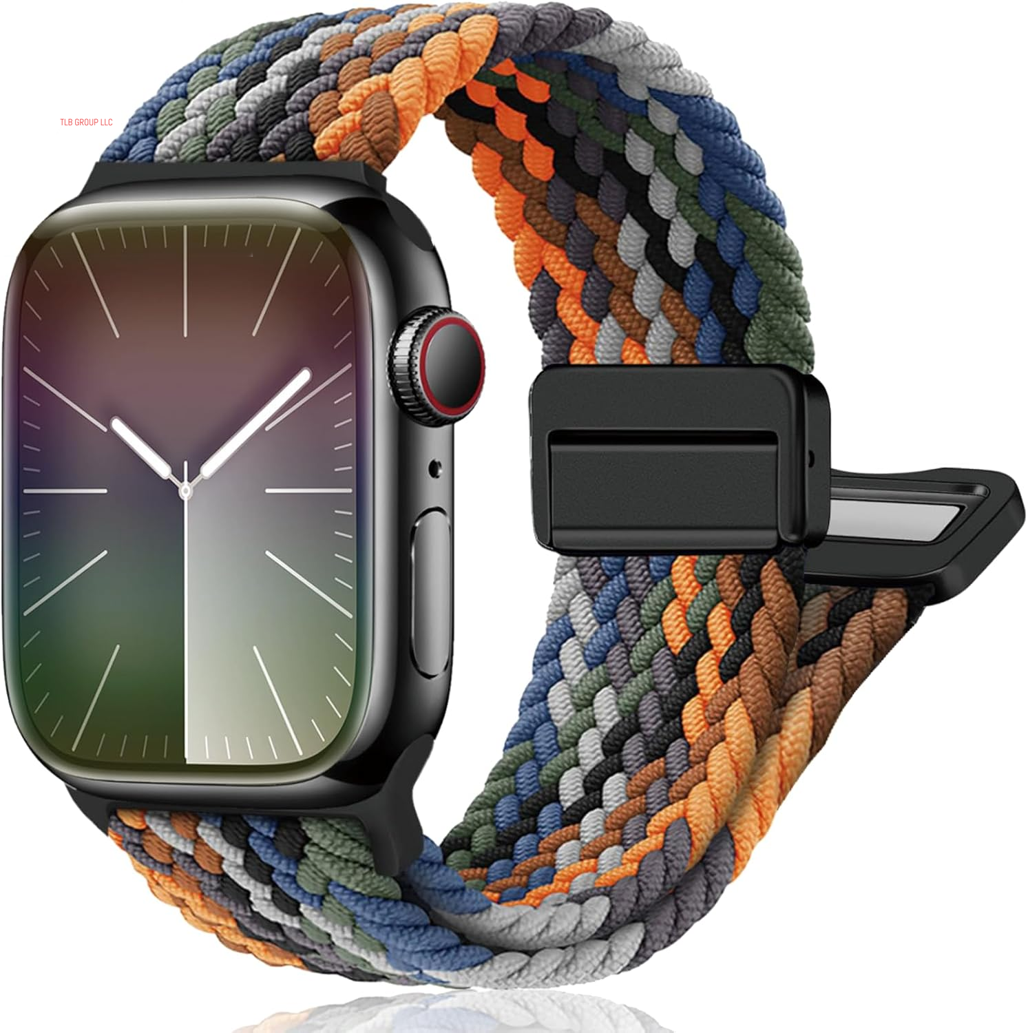 Magnetic Braided Stretchy Loop - Compatible with Apple Watch Band 42Mm 46Mm 40Mm 41Mm 44Mm 45Mm 38Mm Ultra/2 49Mm Women Men,Elastic Woven Fabric Nylon Strap for Iwatch Ultra Series 10 9 8 7 6 5 4 3 SE