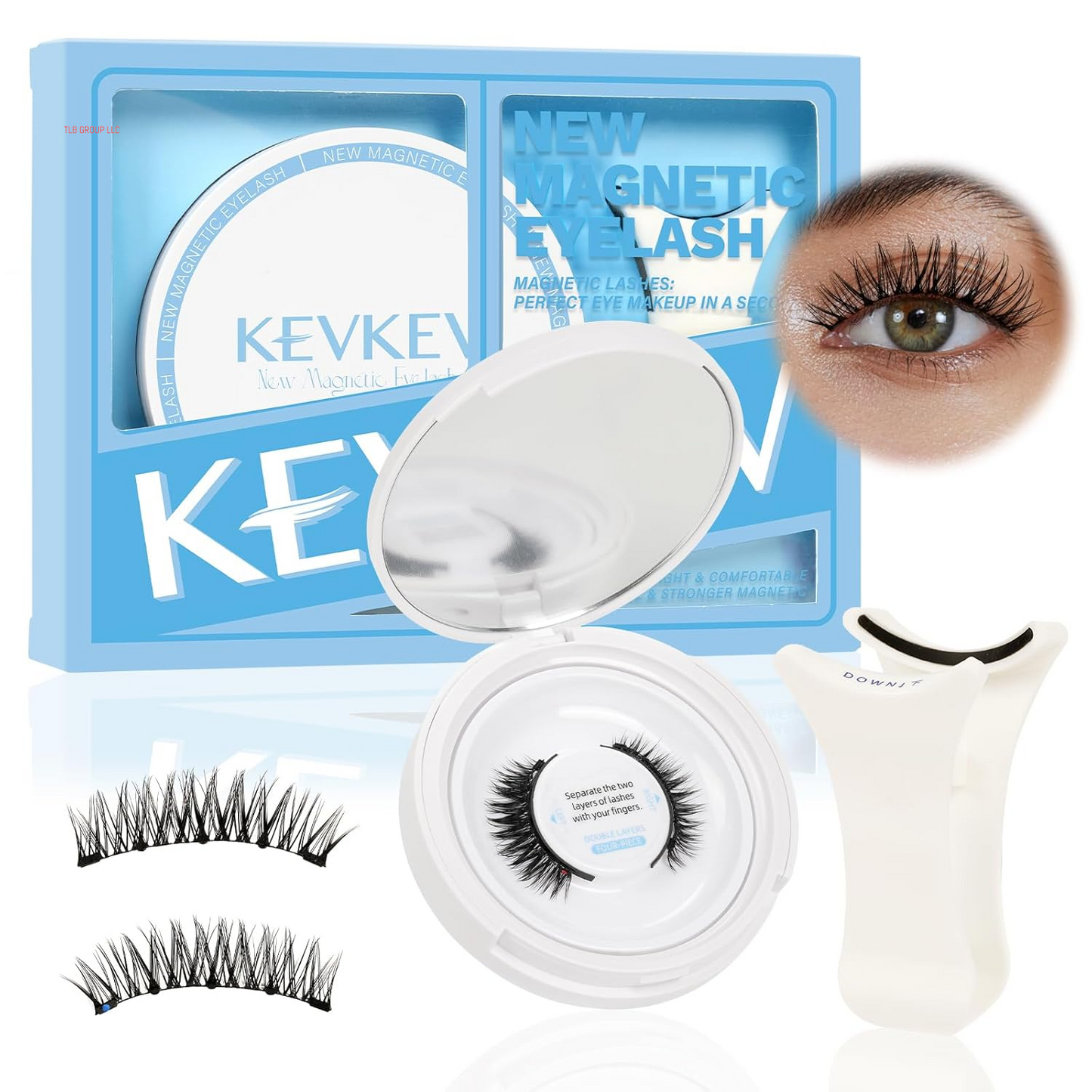 Lash Clusters Kit Lash Extension Kit D Curl Eyelash Extension Kit 280 Pcs Eyelash Clusters Kit Cluster Eyelash Extensions Individual Lashes Kit with Lash Bond and Seal Eyelash Tweezers