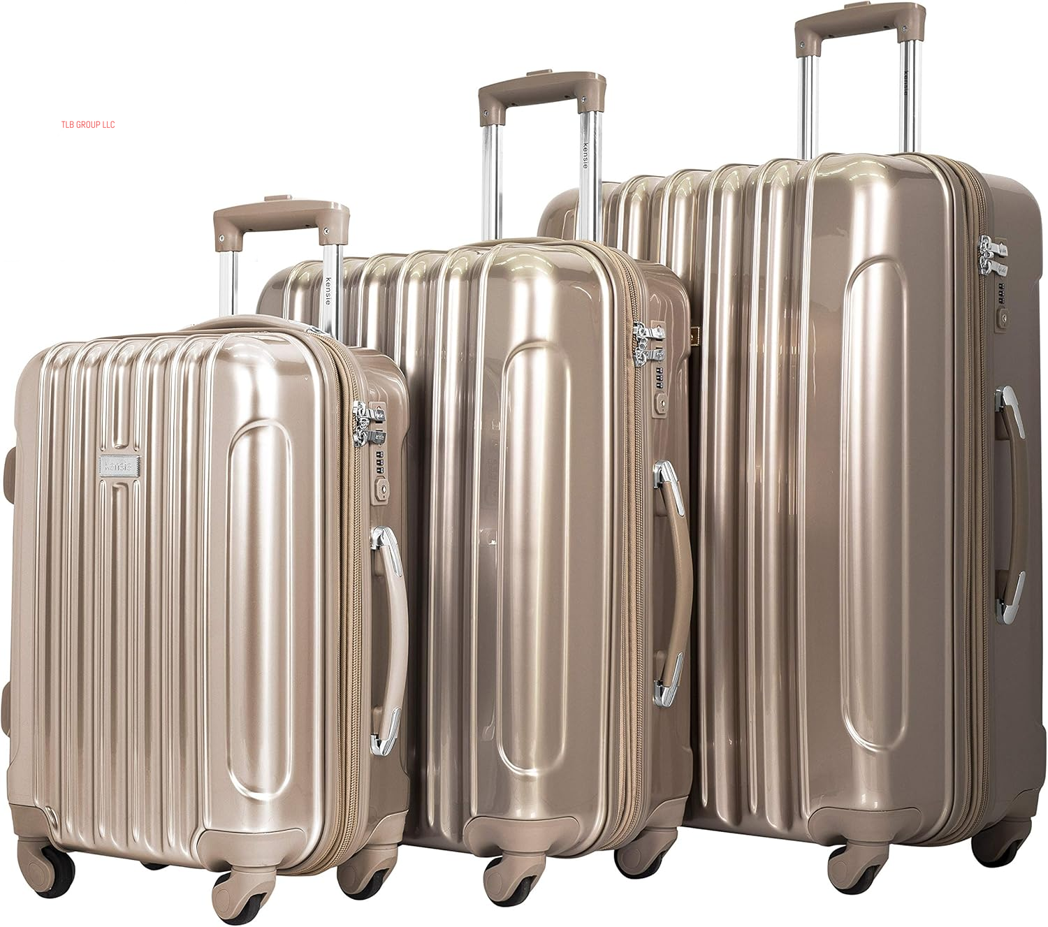 Women'S Alma Luggage, Rose Gold, 3 Piece Set (28"/24"/20")