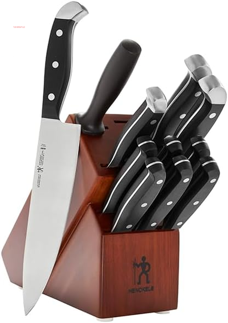 Premium Quality 15-Piece Knife Set with Block, Razor-Sharp, German Engineered Knife Informed by over 100 Years of Masterful Knife Making, Lightweight and Strong, Dishwasher Safe