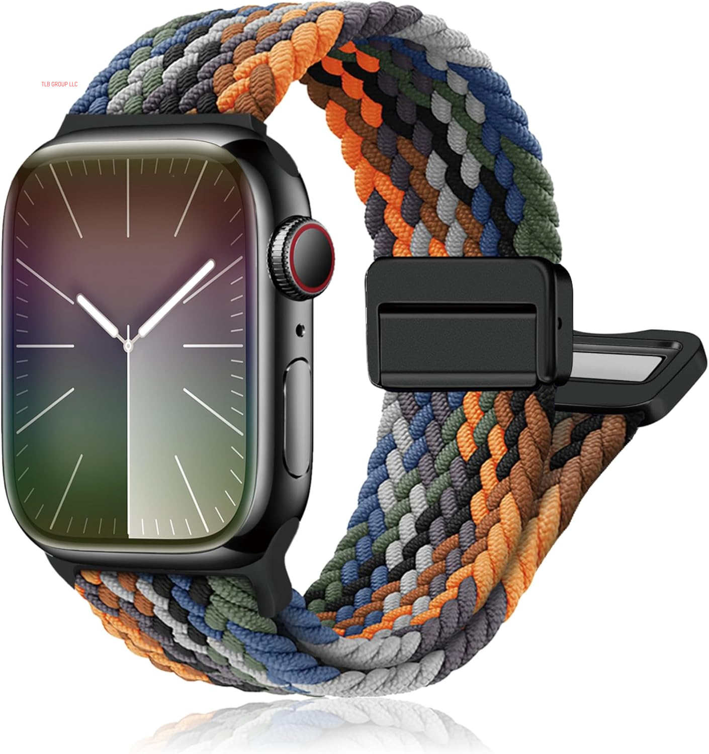 Magnetic Braided Stretchy Loop - Compatible with Apple Watch Band 42Mm 46Mm 40Mm 41Mm 44Mm 45Mm 38Mm Ultra/2 49Mm Women Men,Elastic Woven Fabric Nylon Strap for Iwatch Ultra Series 10 9 8 7 6 5 4 3 SE