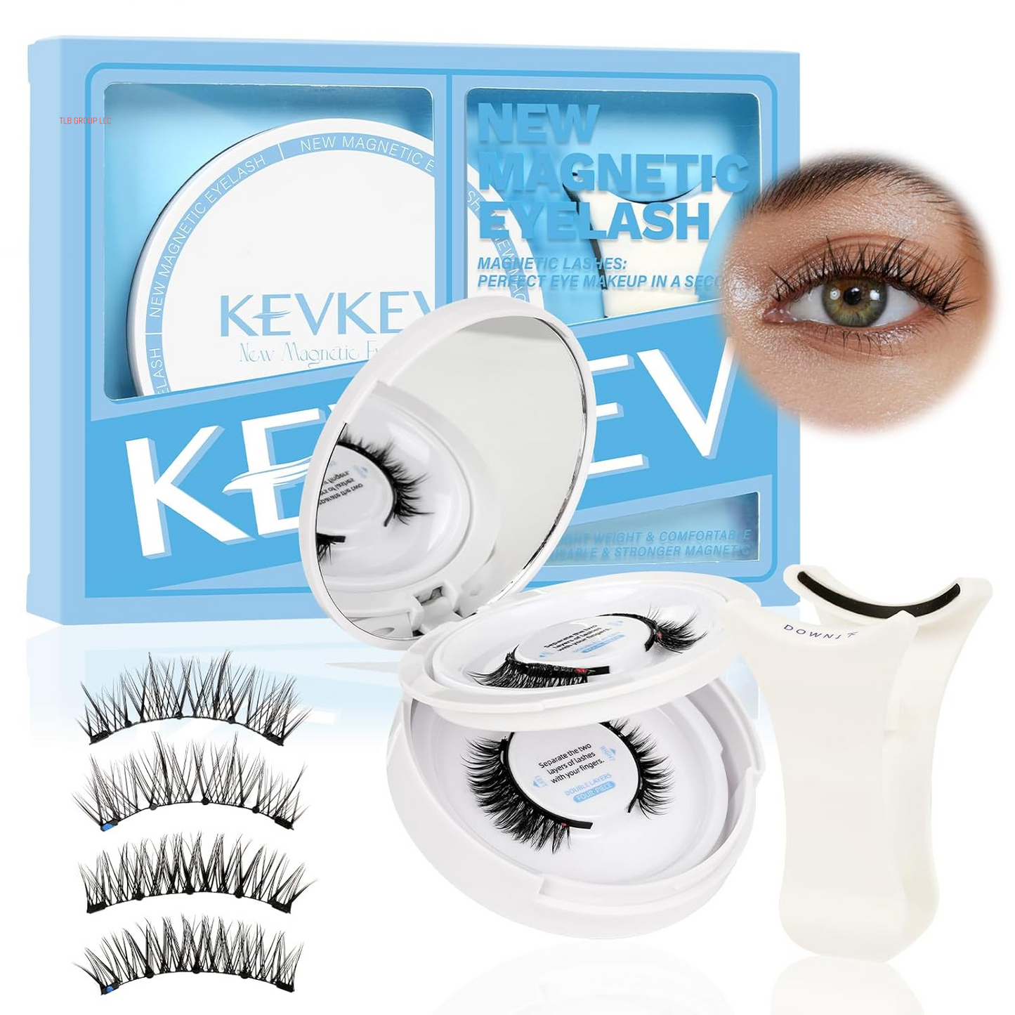 Lash Clusters Kit Lash Extension Kit D Curl Eyelash Extension Kit 280 Pcs Eyelash Clusters Kit Cluster Eyelash Extensions Individual Lashes Kit with Lash Bond and Seal Eyelash Tweezers
