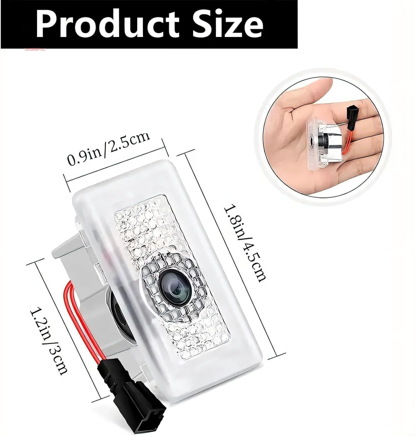 Puddle Light Compatible with  Model 3 Y S X 2023 2024 2025 Accessories for  Car Door LED Logo Projector Puddle Lights Ultra-Brights Step Welcome 3D Laser Ghost Shadow Light (2Pcs)