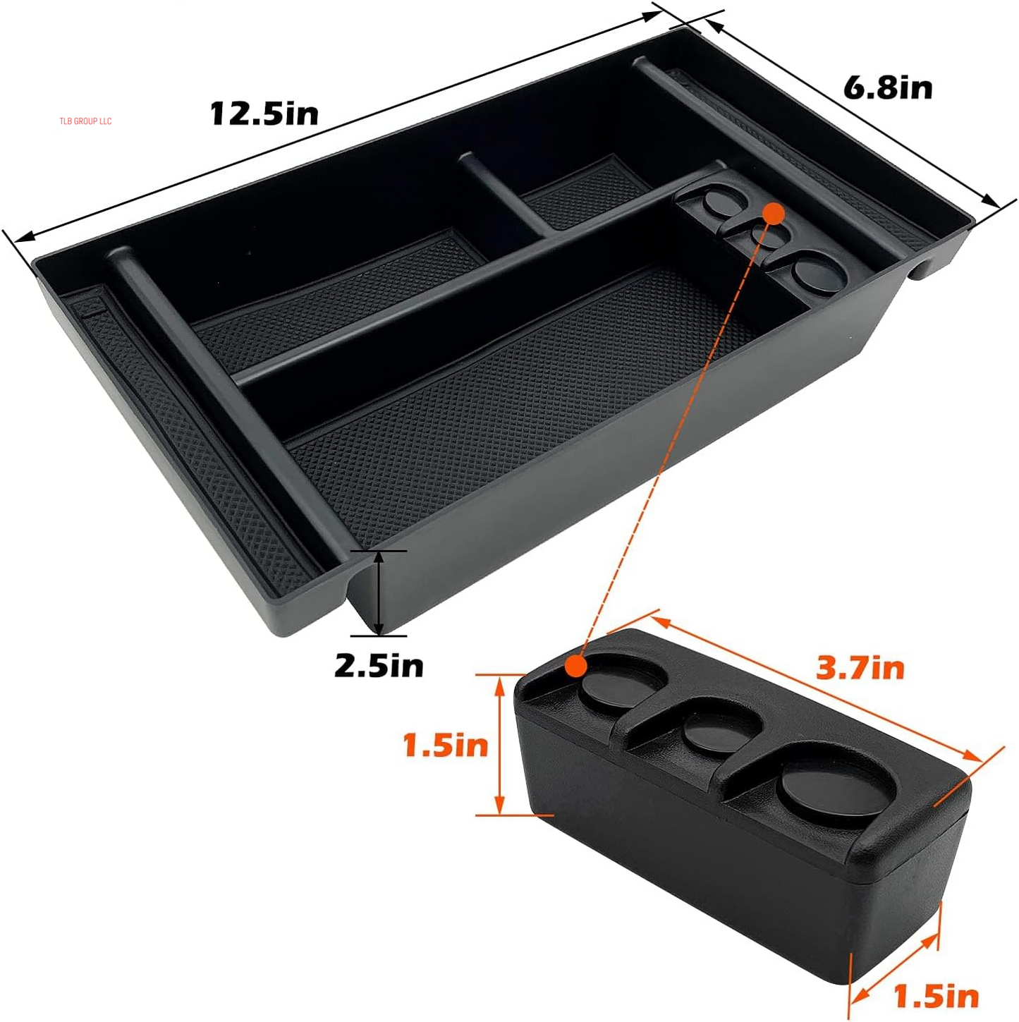 Center Console Organizer Tray Fits for 2019-2022 GMC Sierra/Chevy Silverado 1500 Accessories, 2020-2021 2022 2023 Silverado/Sierra 2500 HD/3500 HD