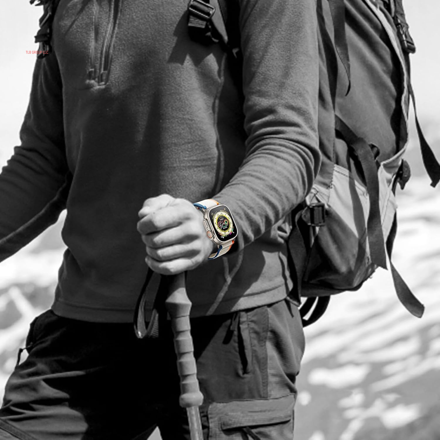Trail Loop Nylon Band - Compatible with Apple Watch Ultra 2 Band 49Mm 46Mm 45Mm 44Mm 42Mm 41Mm 40Mm 38Mm Men Women,Rugged Braided Elastic Weave Sport Strap for Iwatch Ultra Series 10/9/8/7/6/SE/5/4/3