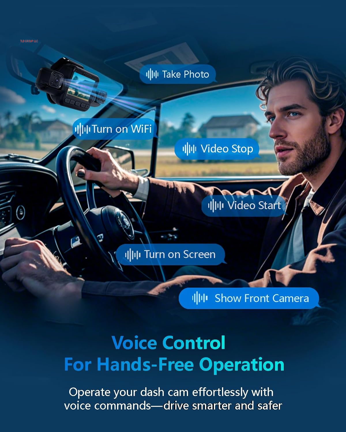 AI Dash Cam Front Rear inside with Driver Monitor System, 360° Car Camera 4K, 4 Channel Camera for Cars Built-In Wifi GPS, Dashcam with 128GB SD Card, Night Vision, 24H Parking Mode, Upgrade DMS V8Pro