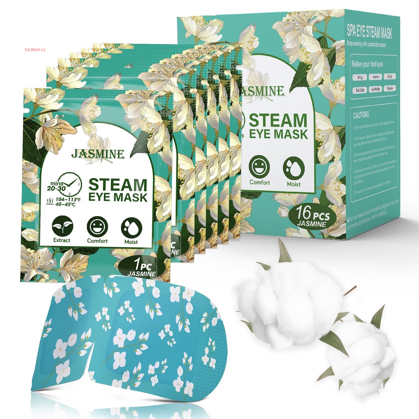 16 Packs Steam Eye Masks for Dry Eyes, SPA Warm Eye Mask, Relief Eye Fatigue Hot Sleep Eye Mask for Puffy Eyes Mask, Disposable Moist Heating Compress Pads for Sleeping, Christmas Gift, Unscented