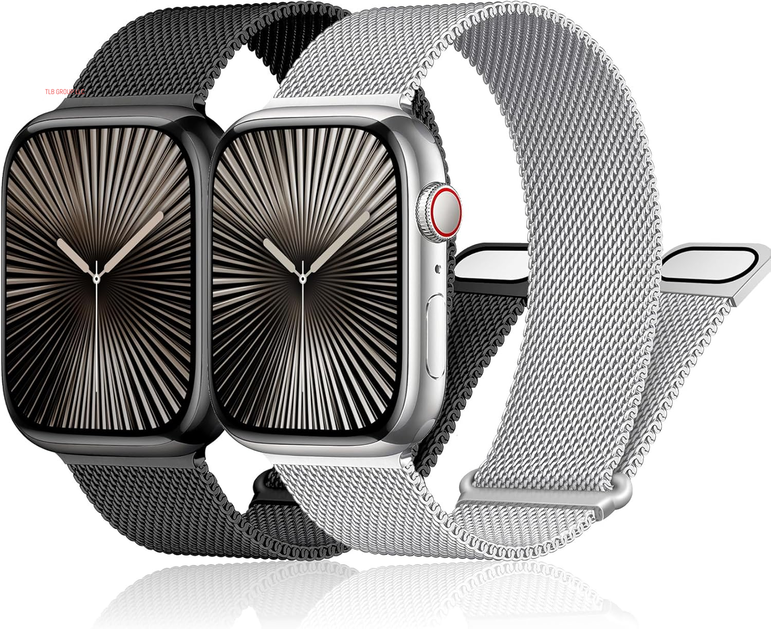 Magnetic Milanese Loop for Apple Watch Band 42Mm 46Mm 40Mm 41Mm 38Mm 44Mm 45Mm 49Mm Women Men,Magnet Stainless Steel Mesh Metal Strap for Iwatch Ultra/2 Series 10 9 8 7 6 5 4,Se/2Nd Generation