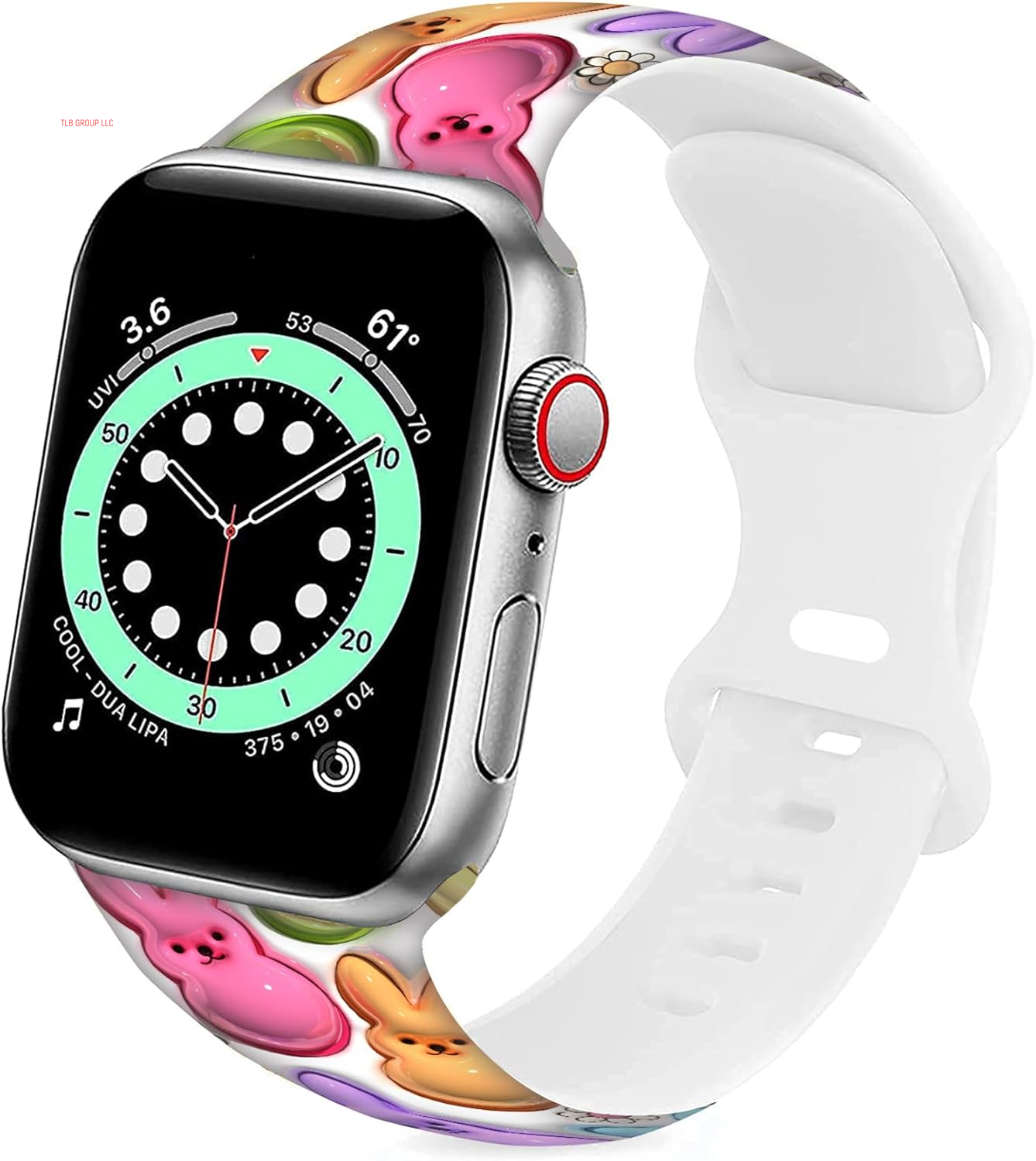 Sport Bands Compatible with Apple Watch Band 38MM 40MM 41MM 42MM 44MM 45MM 49MM, Silicone Strap Compatible with Iwatch Bands Ultra Series SE 9 8 7 6 5 4 3 2 1 for Women Men