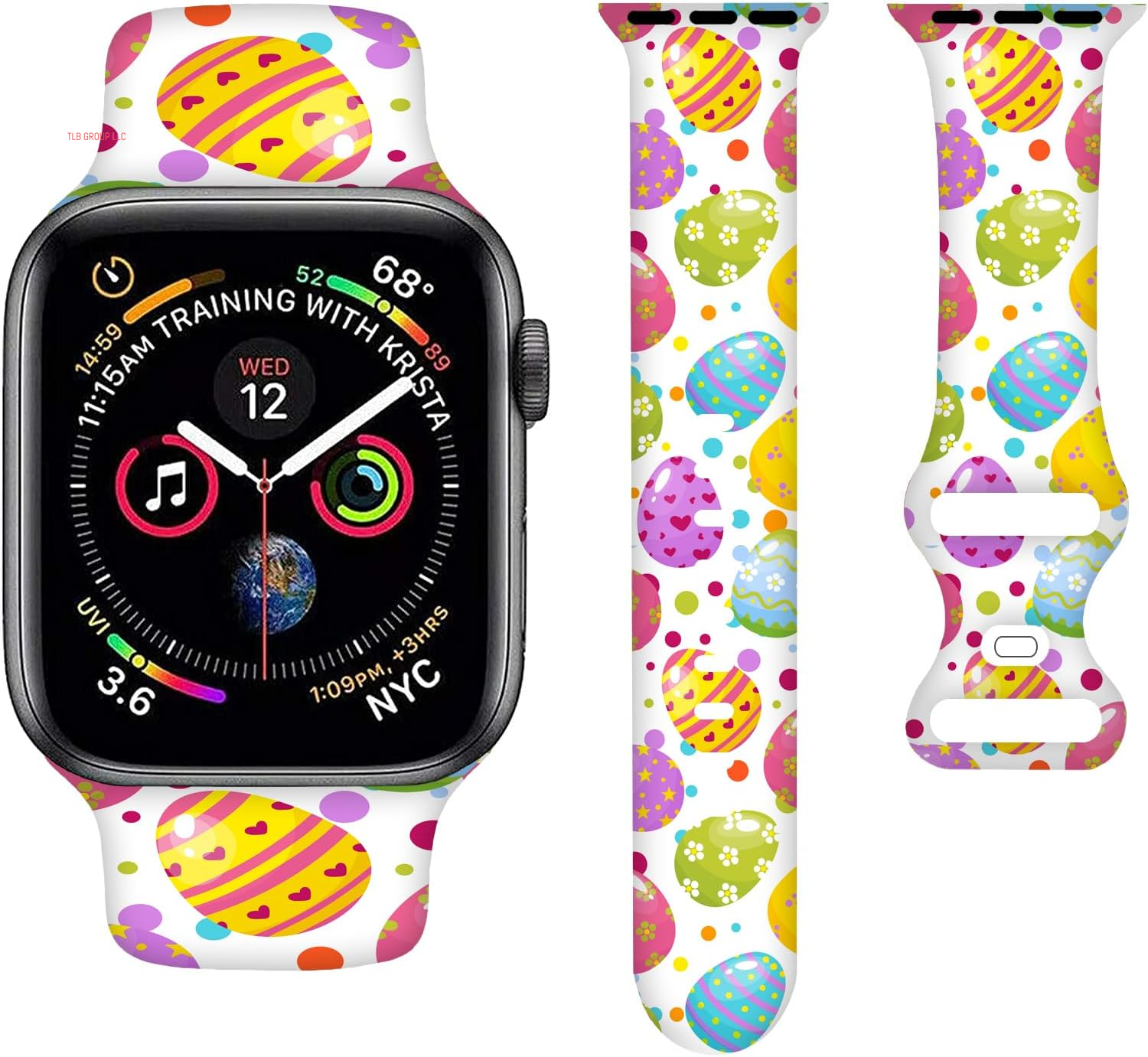 Cartoon Holiday Bands Compatible with Apple Watch Band 38MM 40MM 41MM 42MM 44MM 45MM 49MM, Silicone Strap Compatible with Iwatch Bands Ultra Series SE 9 8 7 6 5 4 3 2 1 for Women Men