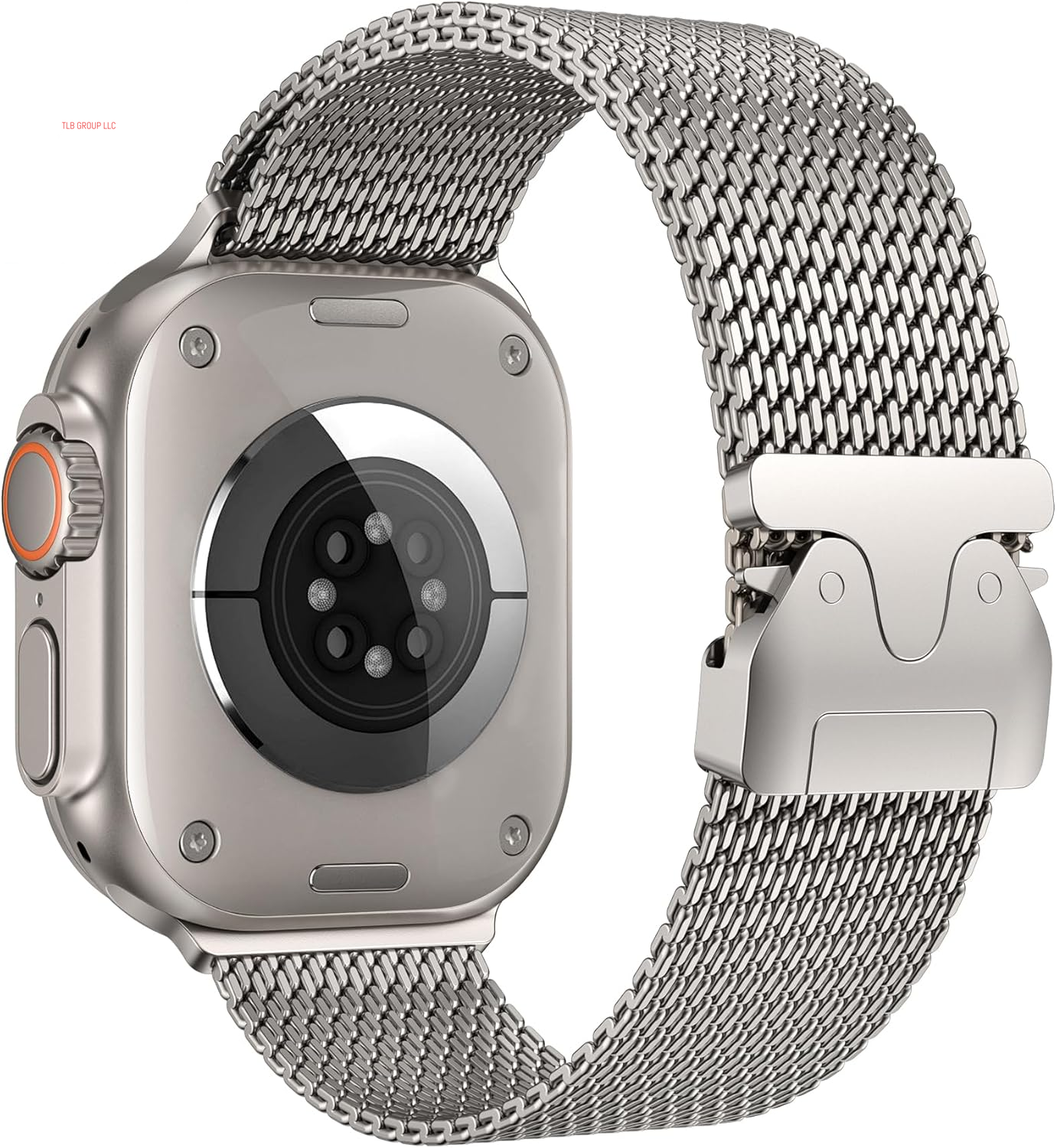 Milanese Mesh Loop Compatible for Apple Watch Band 49Mm 46Mm 45Mm 44Mm Men Women, Breathable Replacement Band with Adjustable Parachute-Style Buckle for Iwatch Ultra 2/Ultra/Se/Series 10/9/8/7/6/5/4