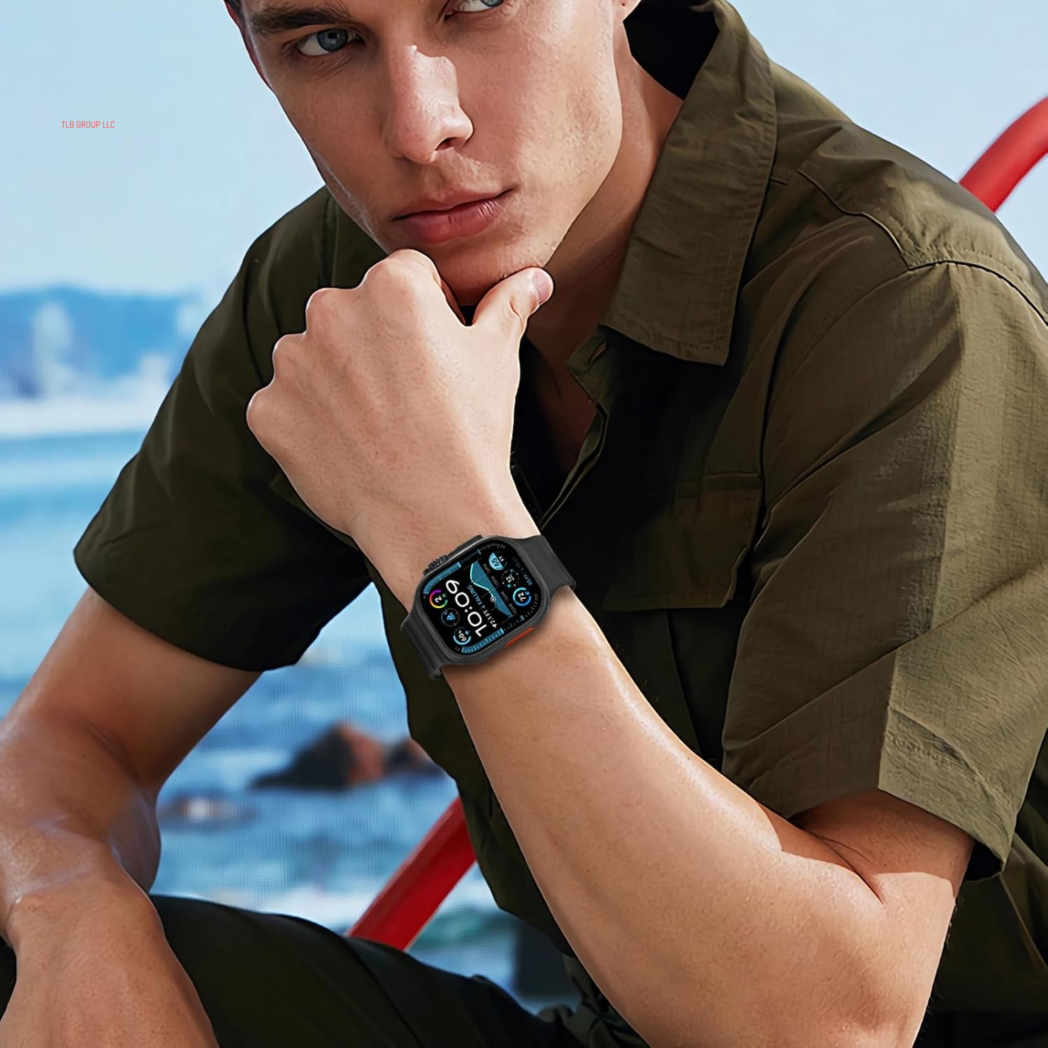 6 Pack Sport Bands for Apple Watch Ultra/2 Band 49Mm 46Mm 45Mm 44Mm 42Mm 41Mm 40Mm 38Mm Iwatch Bands for Men Women,Waterproof Soft Silicone Strap Wristband for Apple Watch Series 10 9 8 7 6 5 4 3 SE 2