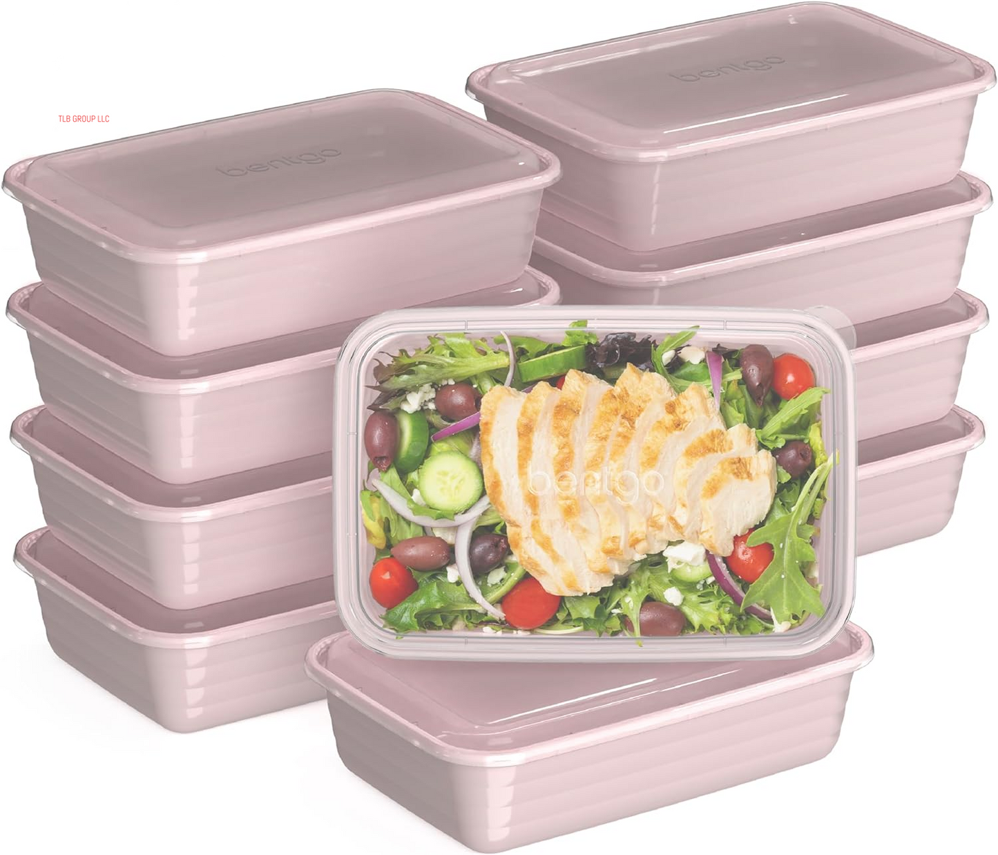 20-Piece Lightweight, Durable, Reusable Bpa-Free 1-Compartment Containers - Microwave, Freezer, Dishwasher Safe - Mint