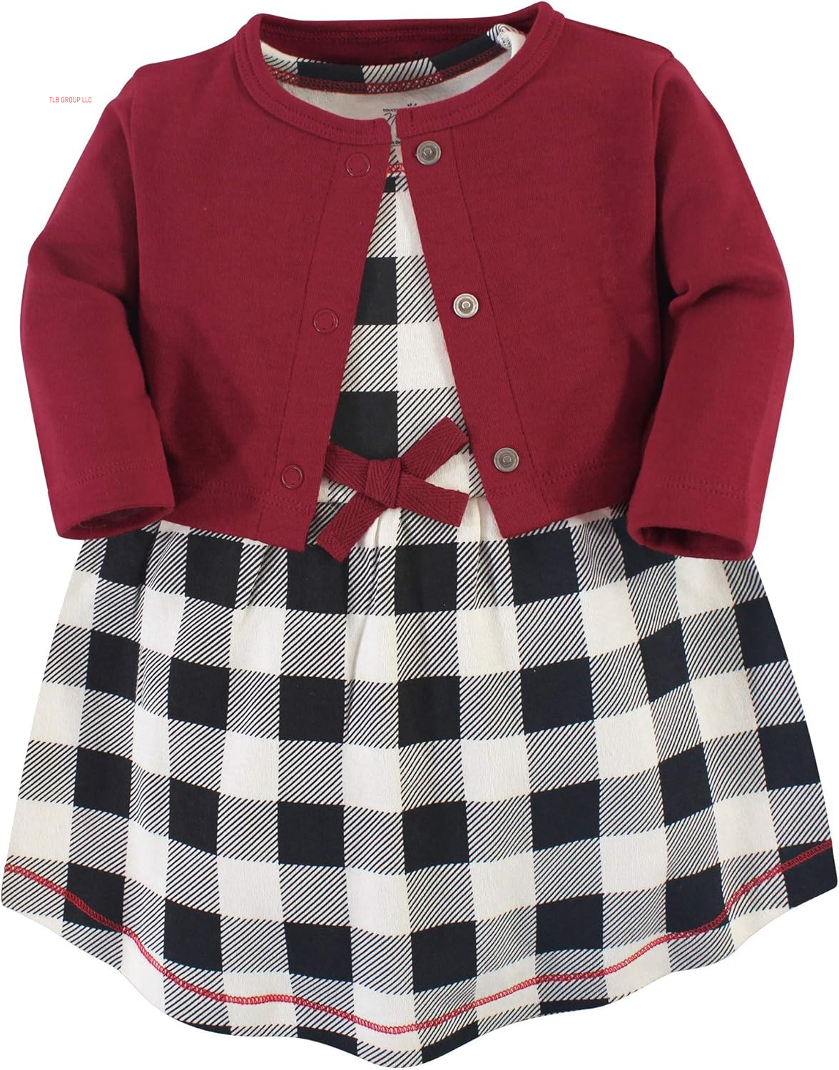 Baby Girl Organic Cotton Dress and Cardigan