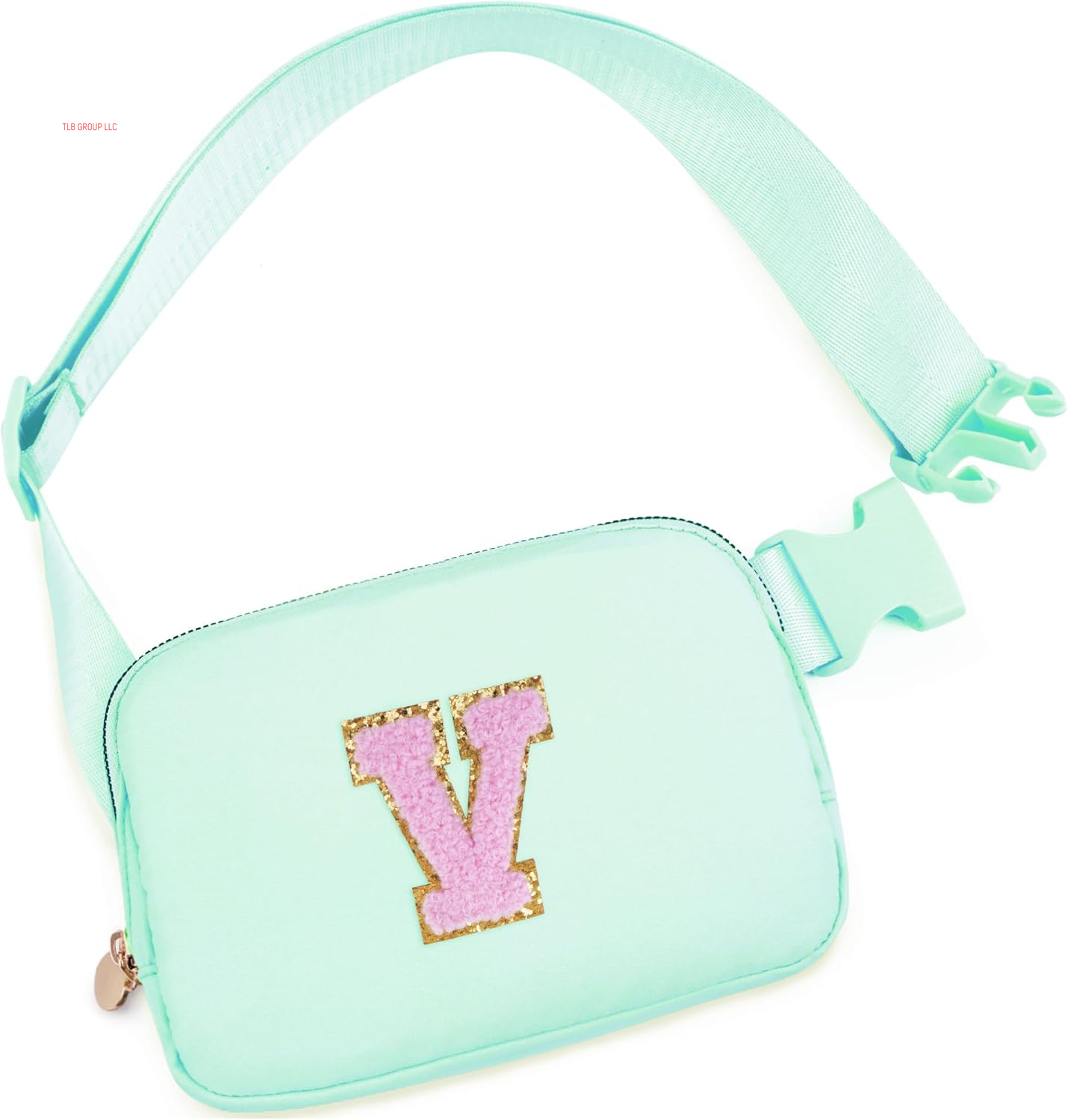 Personalized Belt Bag for Women Girls - Fashion Mini Waist Packs with Adjustable Strap - Trendy Travel Fanny Pack Crossbody Bags with Initial Letter - Teen Gifts | Cream,J