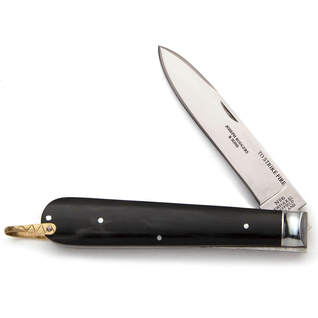 Joseph Rodgers & Sons Spear Point Folder Buffalo Horn Scales