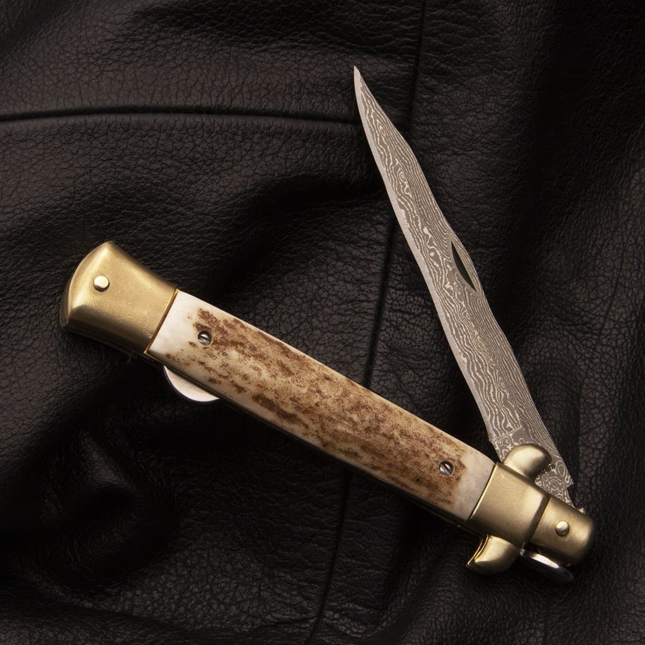 Hen & Rooster Damascus Stiletto - 8-7/8"