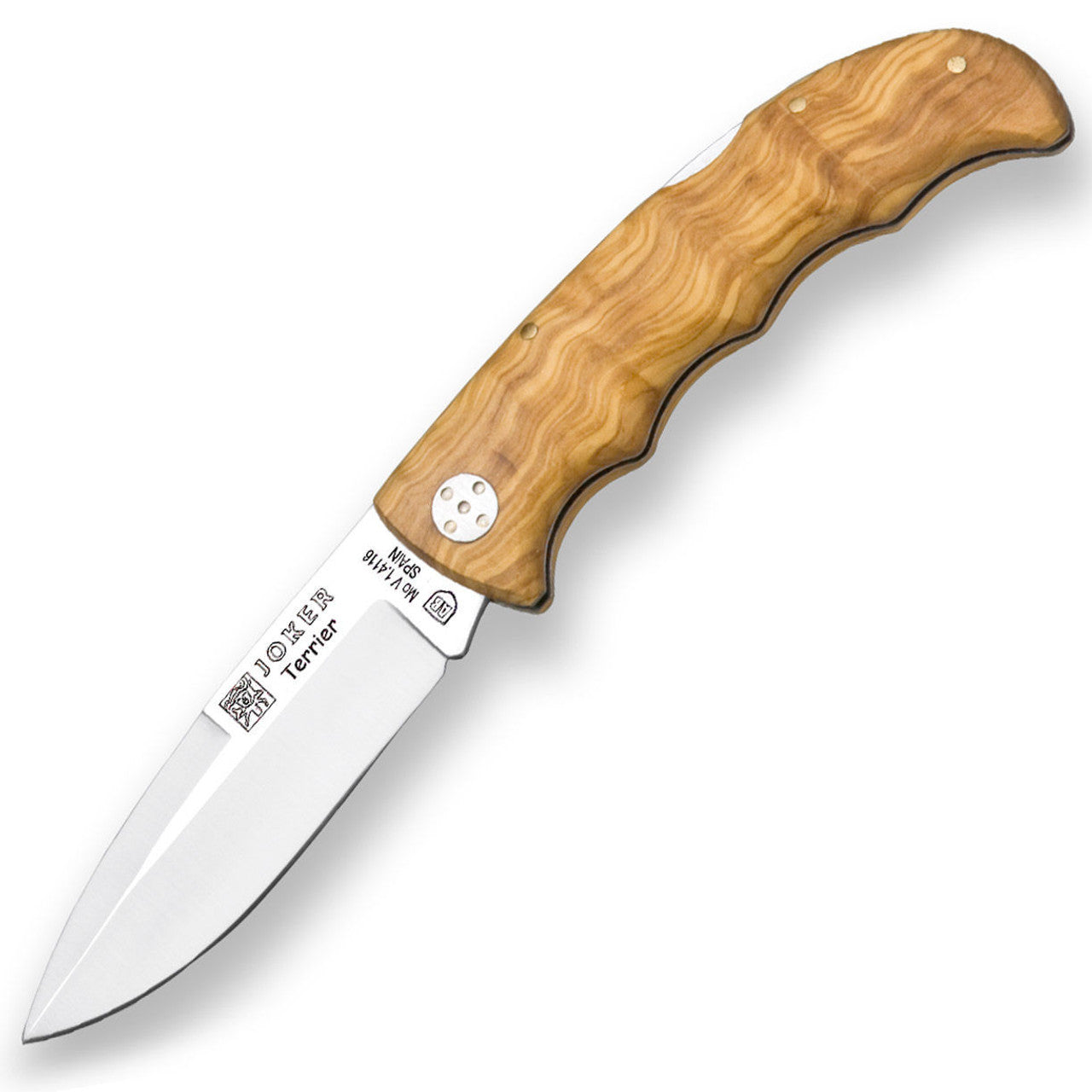 Joker Terrier Olive Wood Handle Lockback Knife