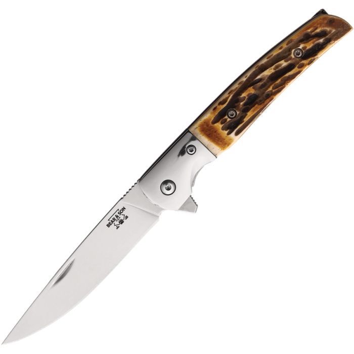 Bear & Son Rancher Linerlock Stag Bone