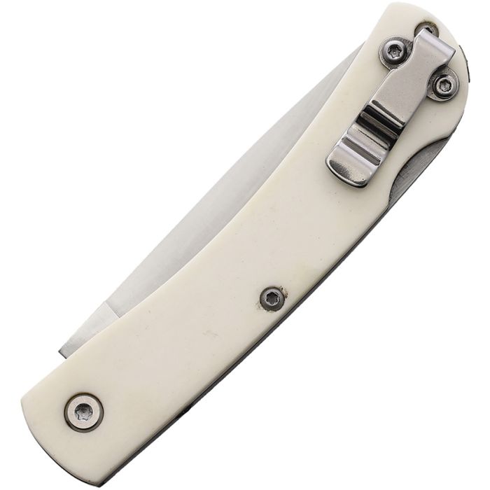 Bear & Son Small Lockback White Bone