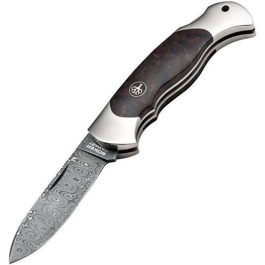 Boker Scout Lockback Curly Birch