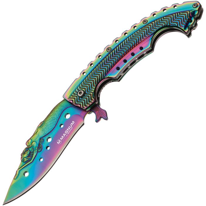 Boker Magnum Rainbow Mermaid Linerlock