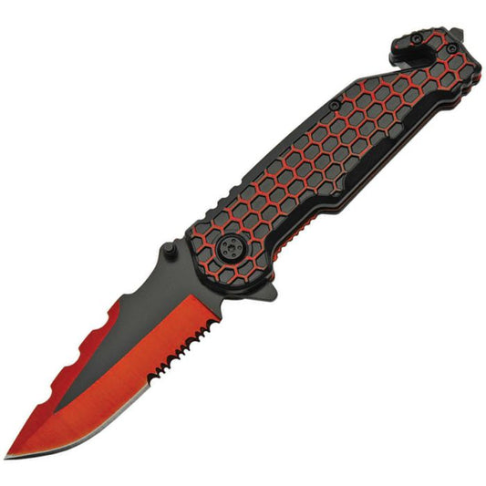 Rite Edge Honeycomb Linerlock Red