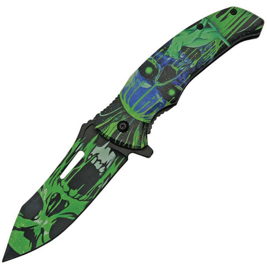 China Made Cat Eye Linerlock Green